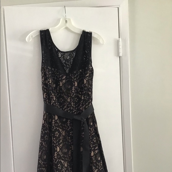 Betsy & Adam Dresses & Skirts - Betsy & Adam black lace tulle dress/ Size 12